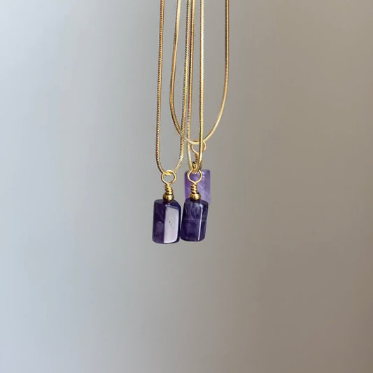 "I Am Intuitive" Amethyst Necklace